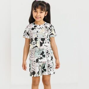 Disney Mickey Mouse Kids Pajama Set - Pastel Multicolor